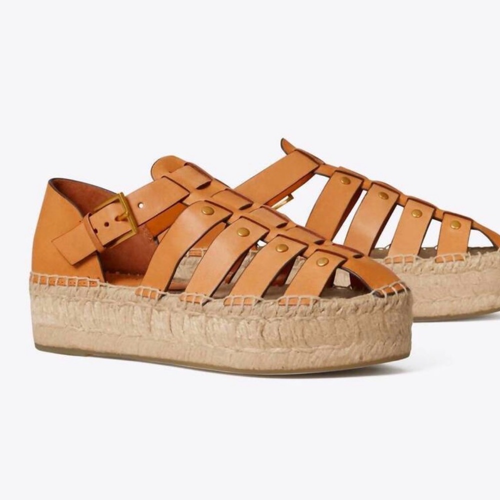 TORY BURCH Fisherman Platform Espadrille Sandals